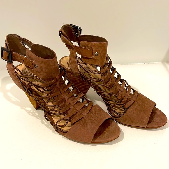 Vince Camuto Suede Wedge Sandal - Picture 1 of 4